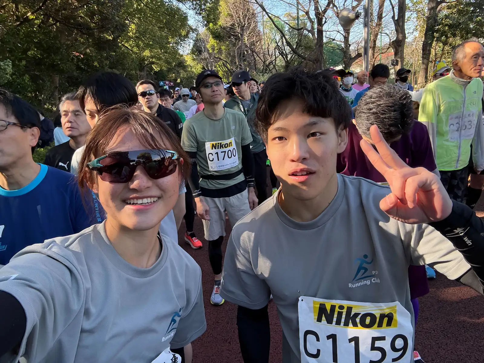 しながわシティラン会場で撮影したクラブの参加風景